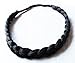 Thai Headband Elastic Stretch Hair Braided Hairpiece Hair Accessories Bohemian style. (1 Black 2Cm)