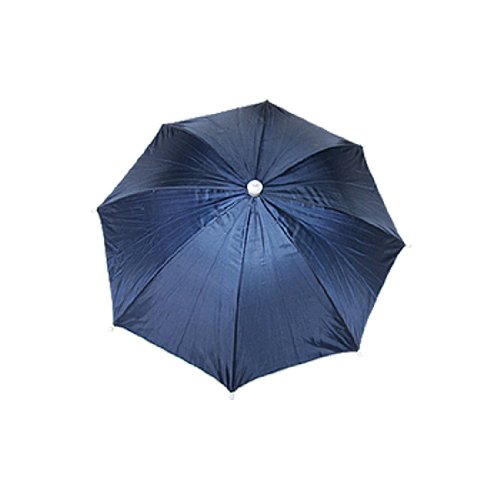 uxcell® Adjustable Headband Headwear Umbrella Hat Navy Blue Apparel