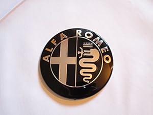 Stemma Alfa Romeo 74mm - Nero/Argento Per Cofano E Bagagliaio, Compatibile Con Giulietta, Mito, 156 E Altri Modelli - Foto 13