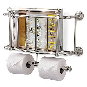 Belmont Wall-mount Magazine Rack - Chrome - Frontgate