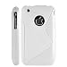 White Designer Soft Silicone Case Cover For iPhone 3G 3GS
