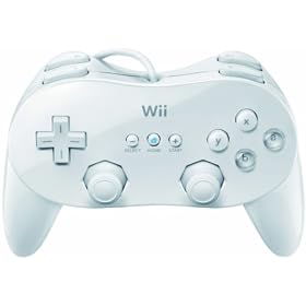 Nintendo Wii Classic Controller Pro RVLAR2W Gaming Pad - White