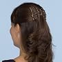 Medium AB Wood Double Comb Hair Clip