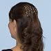 Medium AB Wood Double Comb Hair Clip By Hairzing