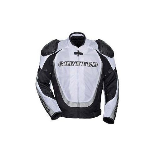 CORTECH HRX SERIES 2 MOTORCYCLE JACKET (XLARGE, WHITE/BLACK)