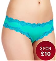 Low Rise Cut-Out Lace Bikini Knickers