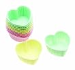 Miniamo Pastels Set of Twelve Silicone Mini Heart Shape Cases, 3.5cm
