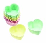 Miniamo Pastels Set of Twelve Silicone Mini Heart Shape Cases, 3.5cm  from Miniamo