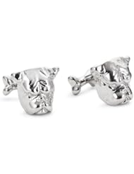 ROTENIER "Novelty" Sterling Silver Bulldog and Bone Cufflinks