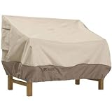 Classic Accessories 72932 Patio Love Seat Cover - Large - Tan Trim