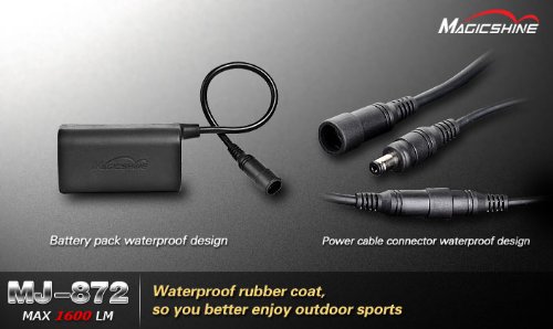 Magicshine MJ-872 1600 Lumen Rechargeable LED Front Bike Light - Super Bright