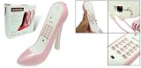 High Heel Stiletto Shoe Shaped Corded Telephone - Pink