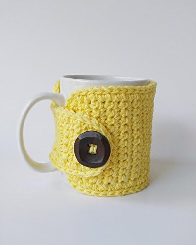Coffee Mug Cozy Coffee Cozy Yellow