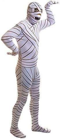 Rubies 2nd Skin Mummy Jumpsuit - Large, White