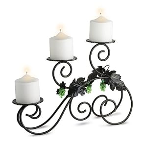 Iron Candle Holder - Vintage Estate Pillar by