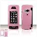 PCMICROSTORE Brand LG Voyager VX-10000 VX10000 Translucent Pink Snap-On Case Cover with Removable Swivel Belt Clip