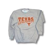 University of Texas Austin UT Longhorns - Children / Youth / Kid's Grey Zip Arch Text/Bevo Sweatshirt