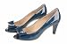 Blauer Peeptoe