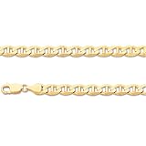 14 KT GOLD ITALIAN CHAIN - MARINA STYLE - Length: 26 - Width: 7 mm