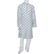 Mens Clothing Woven Kurta Pajama Dress Set in Silk and Cotton Blend Size 2XL Chest :48 inches (pgkp002a)