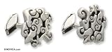 Cufflinks, 'Javanese Clouds' 1.0 W 0.8 W 0.9 L