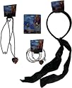 Hannah Montana - Fashion Accessory Set - Bracelets, Dangle Earrings, Necklace, & Headband with Tails