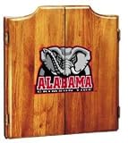 Alabama Dartboard & Cabinet - Oak Finish - NCAA Team