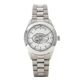Click here to buy Florida Gators Ladies Child Sapphire Series Crystal Platinum Watch - NCAA College Athletics by Game Time.