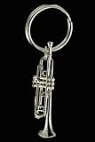 Trumpet Key Chain - Nickel Silver Plated