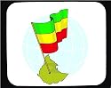 Decorated Mouse Pad with international, Ethiopia, country
