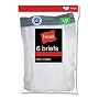Boys Hanes 6 Pair Cotton Briefs White - B252P6