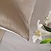 OOSILK Mulberry Silk Pillowcase with Hidden Zipper, Cotton Underside,Queen(20in x 30in),Taupe,1pc