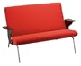 Adesso Paramount Loveseat, Tomato Red