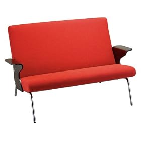 Adesso Paramount Loveseat, Tomato Red by Adesso