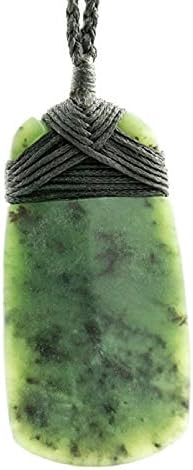 True Nephrite Greenstone Jade Maori Adze Toki Strength Necklace
