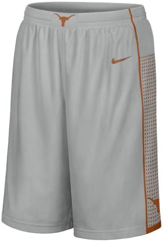 Texas Longhorns Grey 12 Inseam 2013 Embroidered Player Basketball Short By Nike (Small)