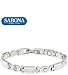 Women's Sabona Lady Executive Silver Gem Magnetic Bracelet