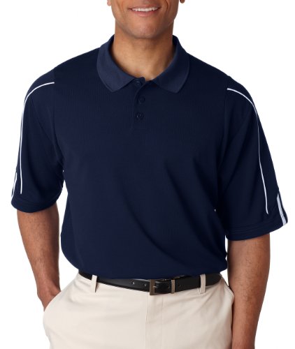 Adidas Men's ClimaLite 3-Stripes Cuff Polo