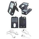 Creative Lab Zen Vision M Video 60GB Hi-Grade Leather Cases - Bundled with Home Travel AC Adapter Charger and 12v Rapid Car Charger