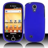 Blue Rubberized Hard Plastic Case for Samsung T589 Gravity Smart