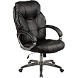 Executive Glove Soft Leather Chair In Black Finish By Office Star Furniture