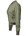 Luna Flower Women's Warm Relaxed Fit Padding Zipper Bomber Jackets