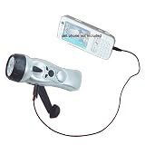 Emergency Hurricane - Self Powered 4 in 1 Battery Free Flashlight w  Cell Phone Charger by 