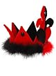 Plush Alice in Wonderland Queen of Hearts Costume Crown