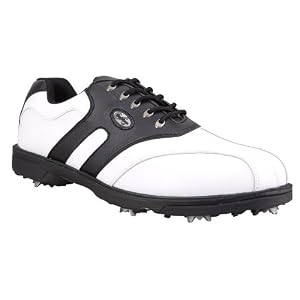 New 2009 Confidence II Leather Golf Shoes - White/ Black