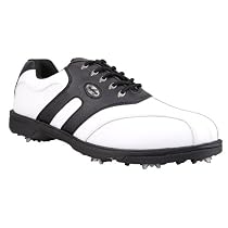 New 2009 Confidence II Leather Golf Shoes - White/ Black
