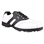 New Design Confidence II Leather Golf Shoes - White/ Black
