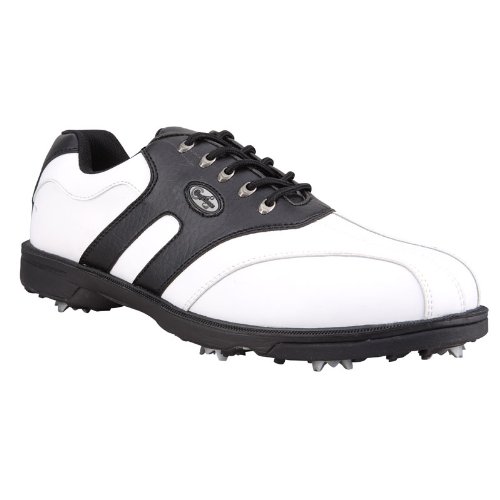 New 2009 Confidence II Leather Golf Shoes - White/ Black
