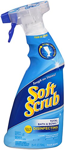 Soft Scrub Total Bath & Bowl Spray, Fresh Scent, 25.4 Ounce (Pack of 3)