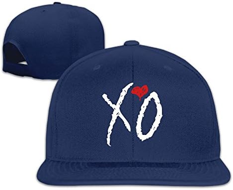 The Weekend Band XO Logo Kiss Land Poster Men's Embroidery Flat-along Baseball Hats